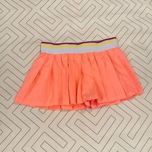 Free People Movement Orange Pleated Skort